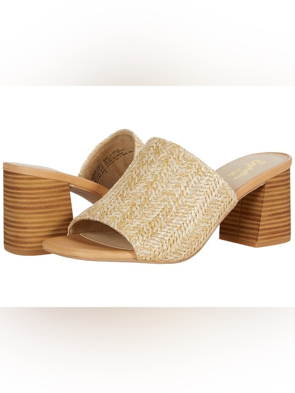 SEYCHELLES Raffia Heeled Mules - Adapt from Anthropologie Size 7.5 - Picture 3 of 6
